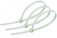 Хомут-стяжка кабельная нейлоновая 200 x2,5 мм, белая, упаковка 100 шт. REXANT