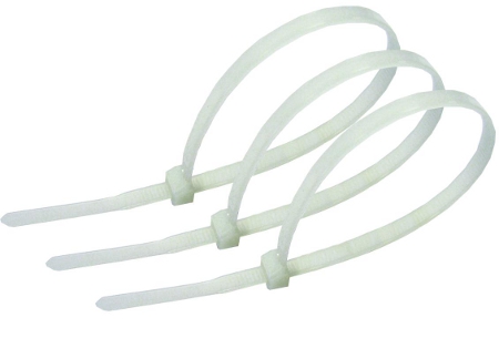 Хомут-стяжка кабельная нейлоновая 100 x2,5 мм, белая, упаковка 100 шт. REXANT